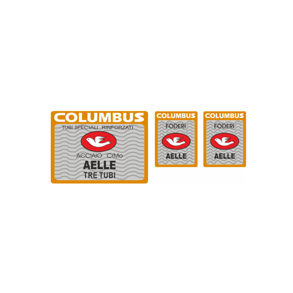 COLUMBUS(コロンバス)AELLEシートチューブ&フロントフォークステッカーセット