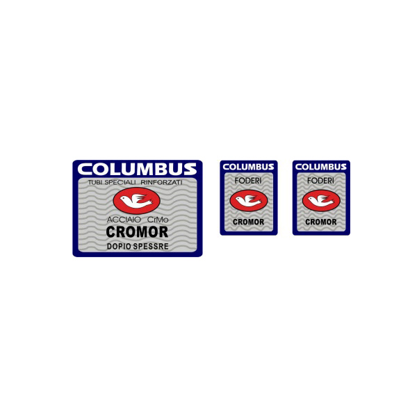 COLUMBUS(コロンバス)CROMORシートチューブ&フロントフォークステッカーセット