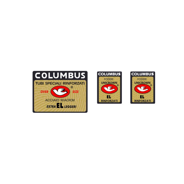 COLUMBUS(コロンバス)EL OVERSIZEDシートチューブ&フロントフォークステッカーセット