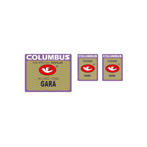 COLUMBUS(コロンバス)GARA(ガラ)シートチューブ&フロントフォークステッカーセット