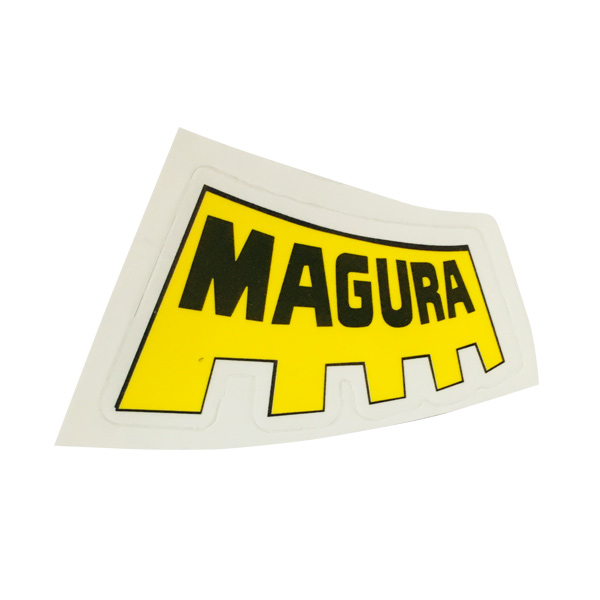MAGURA(マグラ)ロゴステッカー(Bデザイン/イエロー/ブラック)