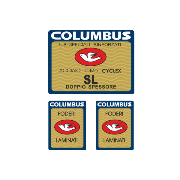 COLUMBUS(コロンバス)SLシートチューブ&フロントフォークステッカーセット