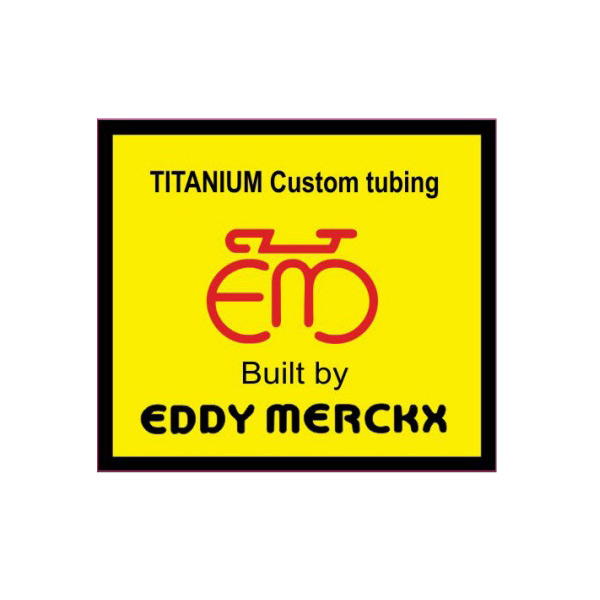 EDDY MERCKX(エディメルクス)Titanium Tubing(チタニウムチュービング)ステッカー(Aデザイン)