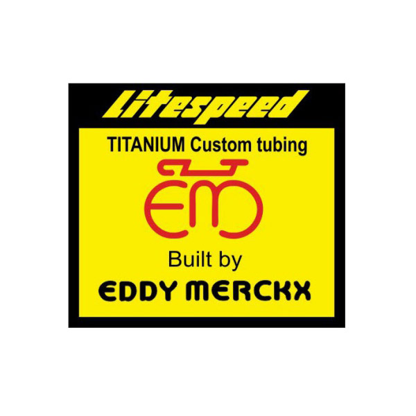 EDDY MERCKX(エディメルクス)Titanium Tubing(チタニウムチュービング)ステッカー(Bデザイン)