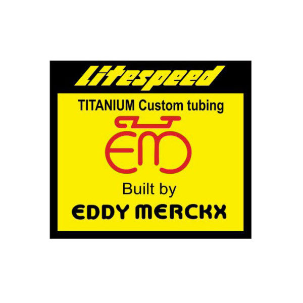 EDDY MERCKX(エディメルクス)Titanium Tubing(チタニウムチュービング)ステッカー(Litespeed(ライトスピード))