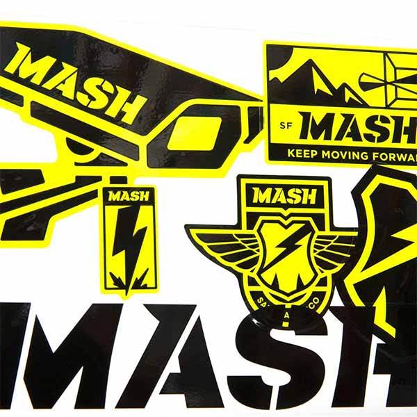 MASH(マッシュ)ステッカーパック(ネオンイエロー/ブラック)