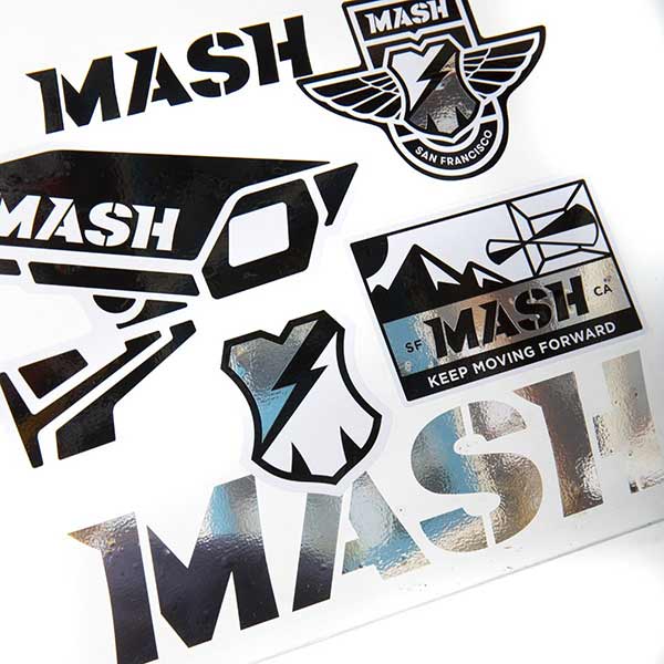 MASH(マッシュ)ステッカーパック(ネオンピンク/ブラック)