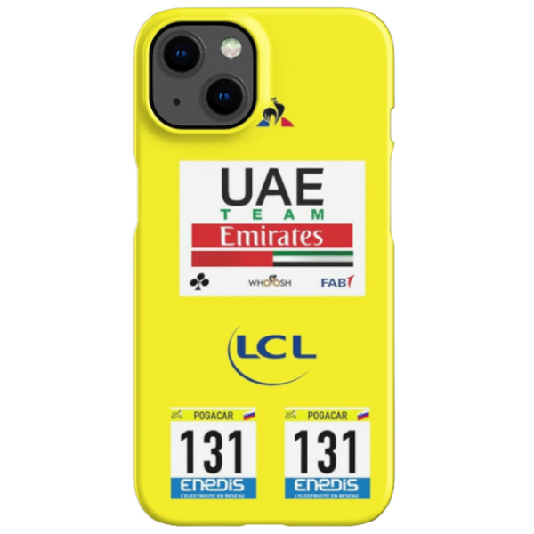 UAE TEAM EMIRATES(ユーエーイー チームエミレーツ)TADEJ POGACAR(タデイ ポガチャル)Tour de France(ツールドフランス)Maillot Jaune(マイヨジョーヌ)iPhoneケース