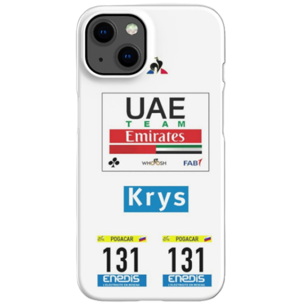 UAE TEAM EMIRATES(ユーエーイー チームエミレーツ)TADEJ POGACAR(タデイ ポガチャル)Tour de France(ツールドフランス)Maillot Blanc(マイヨブラン)iPhoneケース