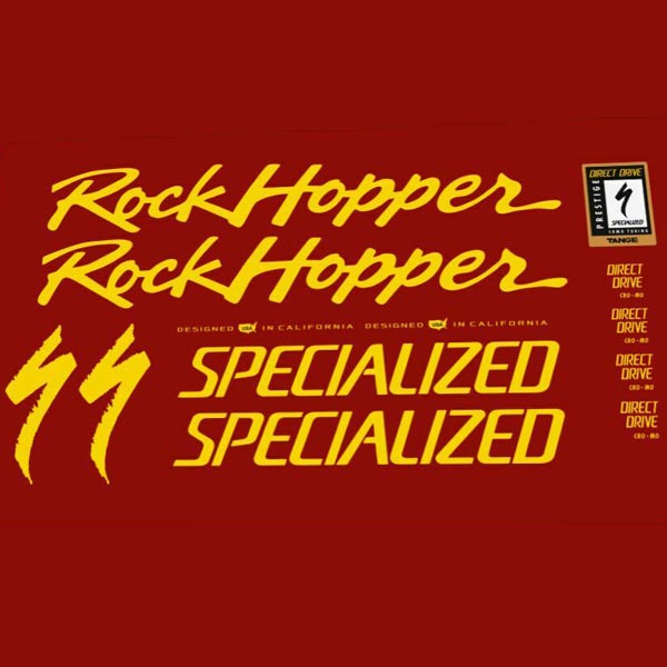 SPECIALIZED(スペシャライズド)RockHopper(ロックホッパー)ステッカーセット(ゴールド)