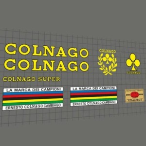 COLNAGO ロゴステッカー 9枚セット　ホイール Jpct ファッション装飾コルナゴデカール車、自転車、ウィンドウ