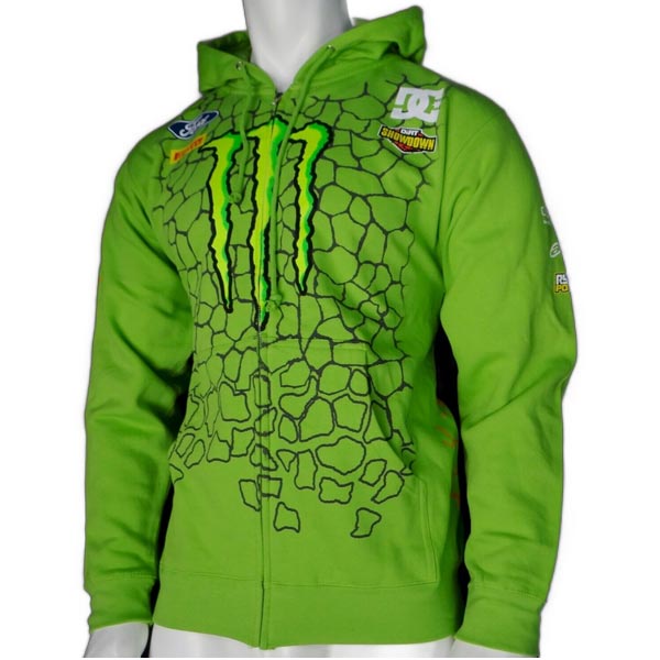 Ken Block(ケンブロック)43 Crack Fleece Hoodie Sweatshirt(クラックフリースフーディスウェットシャツ)(RMHD-3/グリーン)