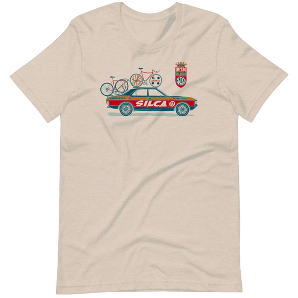 SILCA(シリカ)×Ti-Raleigh(ティーアイ ラーレー)Racing(レーシング)Tシャツ(Heather Dust)