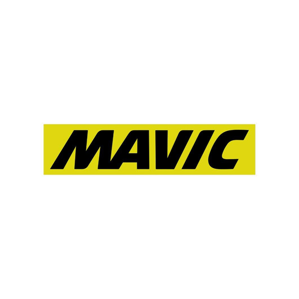 MAVIC(マヴィック)ロゴステッカー(NEWデザイン/ブラック/イエロー/W56/H12)