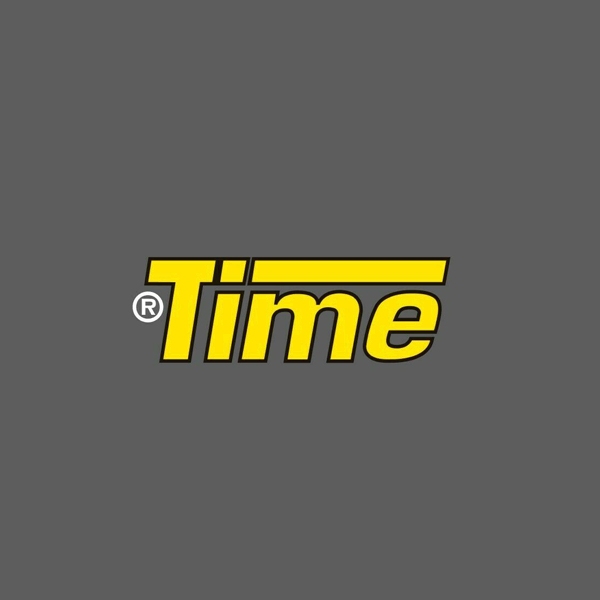Time(タイム)フロントフォーク用ステッカー(旧ロゴ/イエロー/2枚1セット)