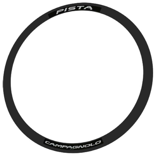 CAMPAGNOLO(カンパニョーロ)PISTA V1(ピスタ ブイワン)リムステッカーセット(ライトグレー/ブラック/リム2本分)