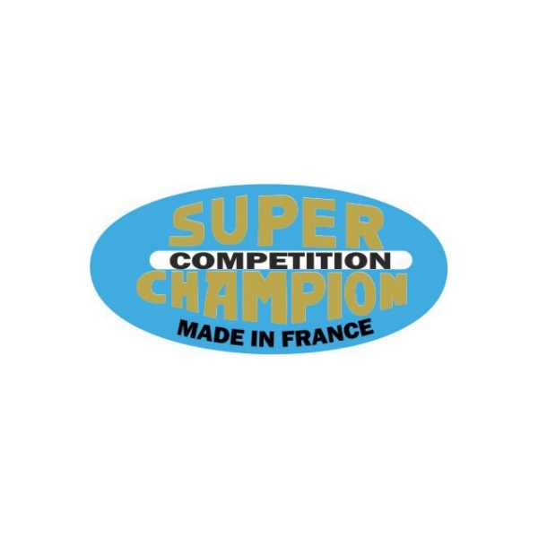 SUPER CHAMPION COMPETITION(スーパーチャンピオン コンペティション)リムラベルステッカー(ブルー/ゴールド/2枚1セット)