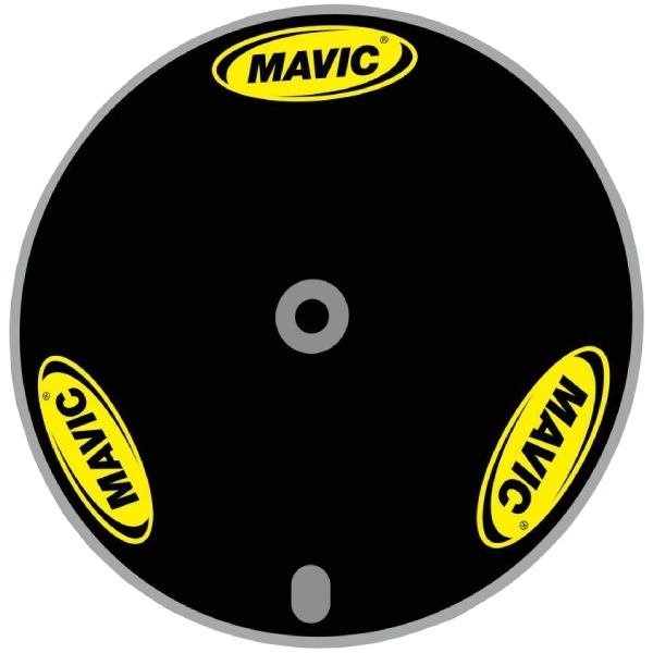MAVIC(マヴィック)COMETE(コメット)DISC WHEEL(ディスクホイール)ステッカーセット(ホイール1本分/イエローオーバルロゴタイプ)