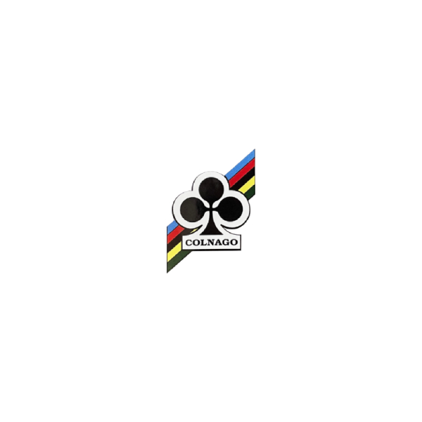 COLNAGO(コルナゴ)ロゴステッカー(ブラックロゴ/ホワイト/レインボーライン/W1.5/H1.6)
