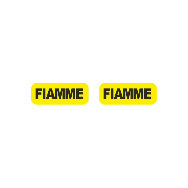 FIAMME(フィアメ)リムステッカー(イエローラベル/Aデザイン)