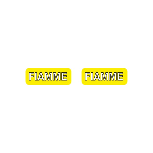 FIAMME(フィアメ)リムステッカー(イエローラベル/Bデザイン)