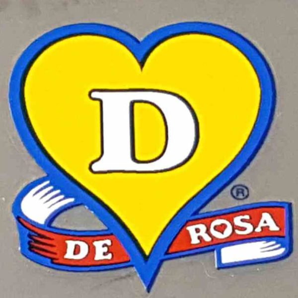 DE ROSA(デローザ)VINTAGE HEAD BADGE(ビンテージヘッドバッジ)ステッカー(ブルーアウトライン)