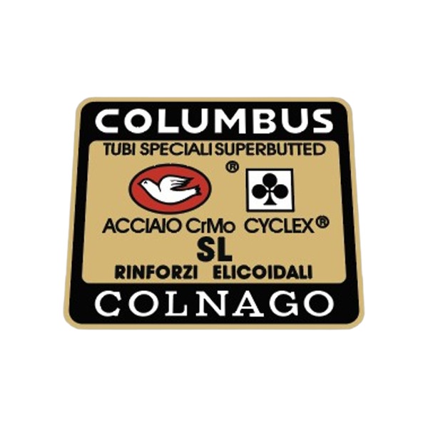 COLUMBUS(コロンバス)フレームチュービングステッカー(SL/COLNAGO(コルナゴ)/ブラック/ゴールド)