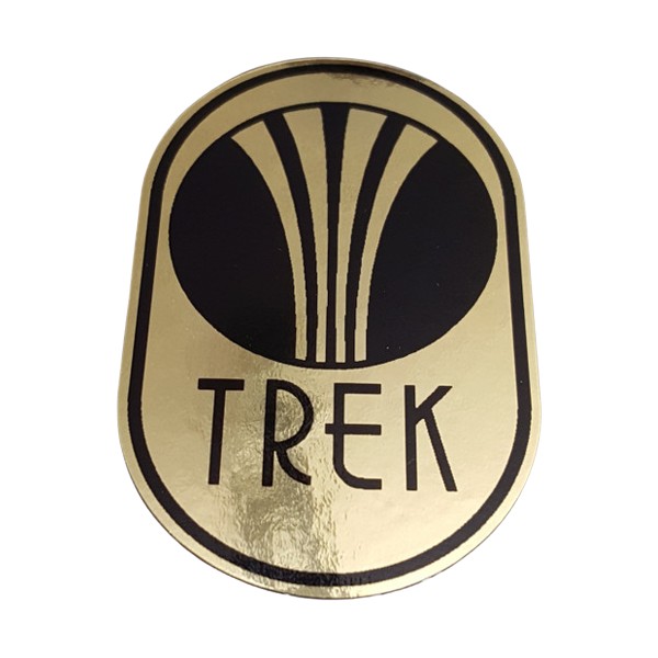 TREK(トレック)Head Badge(ヘッドバッジ)(1976-1983/ミラーゴールド)