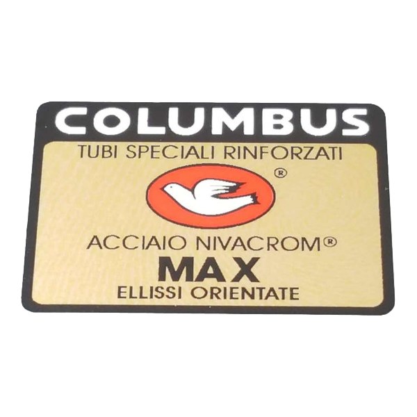 COLUMBUS(コロンバス)MAX(マックス)フレームチュービングステッカー(ブラック/ゴールド)