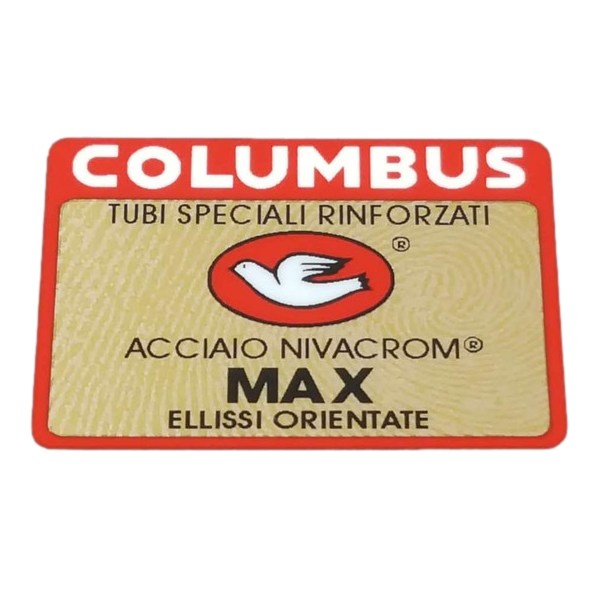 COLUMBUS(コロンバス)MAX(マックス)フレームチュービングステッカー(レッド/ゴールド)