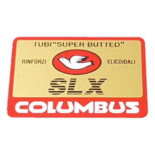 COLUMBUS(コロンバス)SLXフレームチュービングステッカー(レッド/ゴールド)