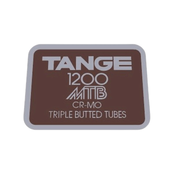 TANGE(タンゲ)1200 MTB CR-MO TRIPLE BUTTED(トリプルバテッド)フレームチュービングステッカー