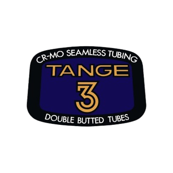 TANGE(タンゲ) 3 フレームチュービングステッカー(ブラック/ネイビー/ゴールドロゴ)
