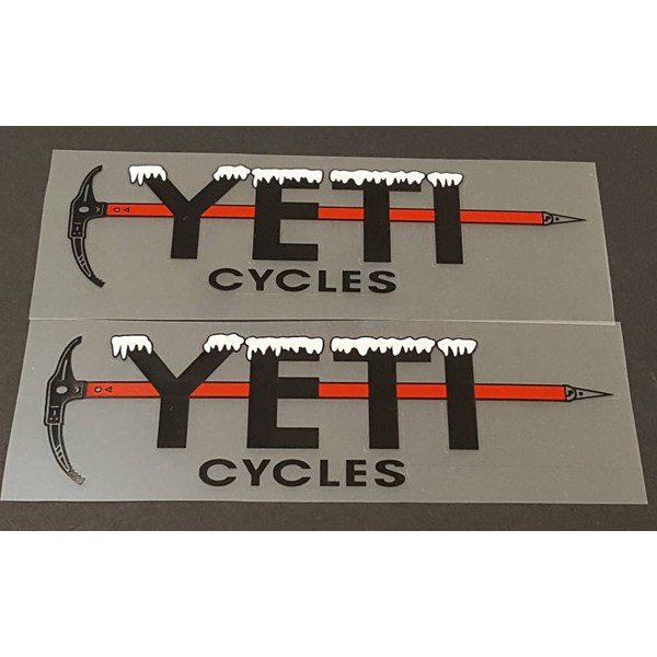 YETI(イエティ)ICE PICK(アイスピック)TOP TUBE(トップチューブ)ステッカー(ブラック/レッド)