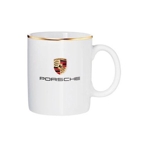 PORSCHE(ポルシェ)ロゴマグカップ(250ml/ホワイト)