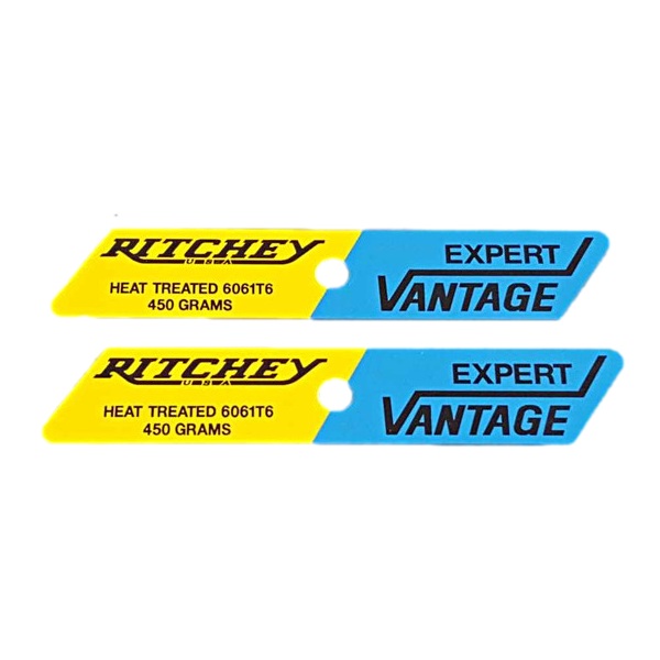 RITCHEY(リッチー)VANTAGE EXPERT(バンテージエキスパート)リムステッカー(イエロー/ブルー)
