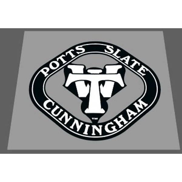 WTB(WILDERNESS TRAIL BIKE)POTTS SLATE CUNNINGHAM(ポッツスレートカニンガム)SEAT TUBE BADGE(シートチューブバッジ)ステッカー(ホワイト/ブラック)