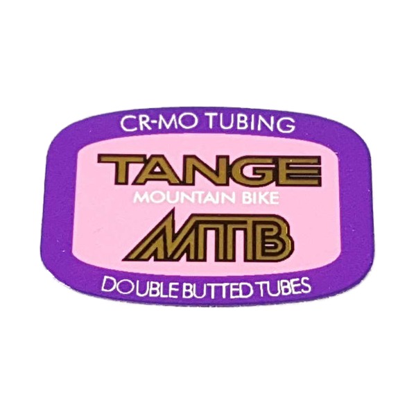 TANGE(タンゲ)MTB DOUBLE BUTTED(ダブルバテッド)フレームチュービングステッカー(ピンク)