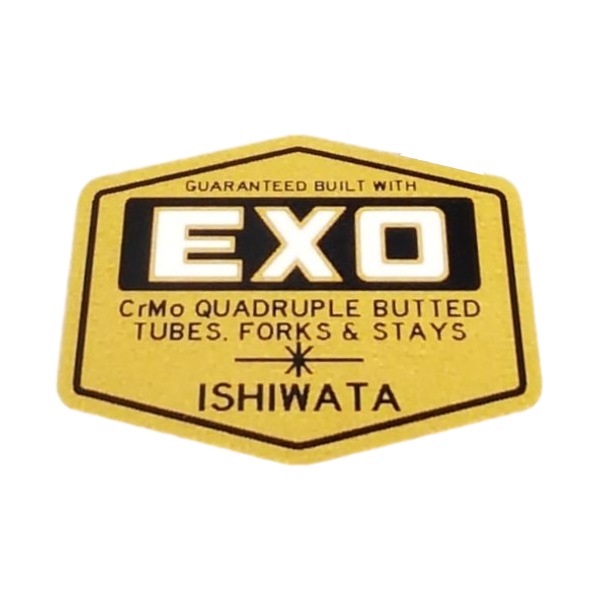 ISHIWATA(イシワタ)EXOフレームチュービングステッカー(ゴールド/ブラック)