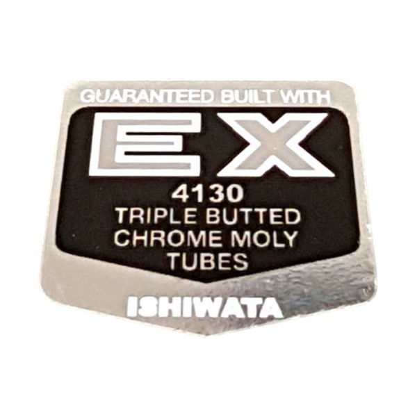 ISHIWATA(イシワタ)EX 4130フレームチュービングステッカー(クローム/ホワイト)