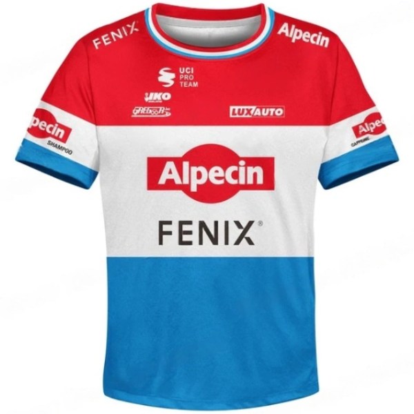 Alpecin-Deceuninck(アルペシン・ドゥクーニンク)チームテクニカルTシャツ(オランダチャンピオン)
