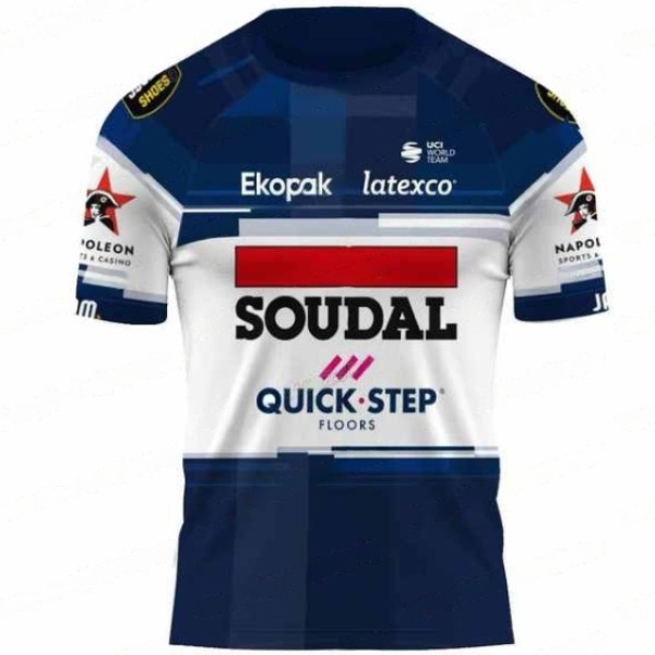 SOUDAL QUICK STEP(スーダル クイックステップ)チームテクニカルTシャツ(2023/ネイビー/ホワイト)