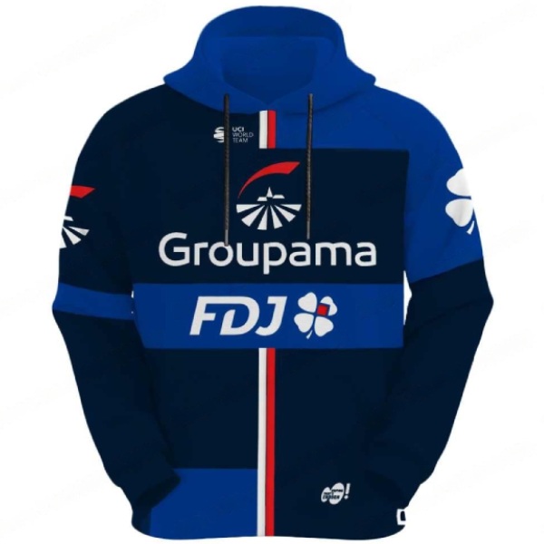 Groupama FDJ(グルパマ エフデジ)チームフードパーカー