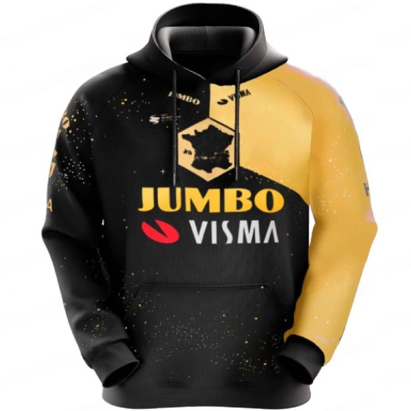 JUMBO VISMA(ユンボヴィスマ)チームフードパーカー(2023/Cデザイン)