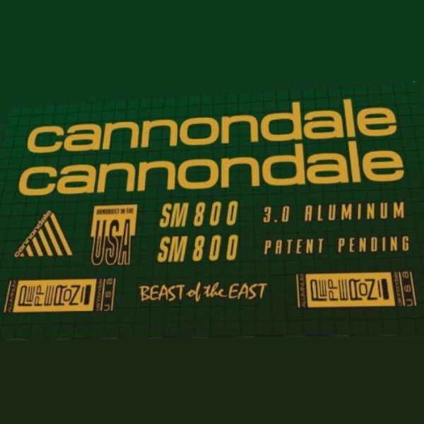 cannondale(キャノンデール)SM800ステッカーセット(ゴールド)
