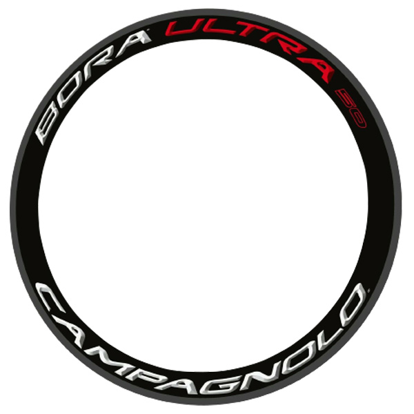 CAMPAGNOLO(カンパニョーロ)BORA ULTRA(ボラウルトラ)50 リムステッカーセット(2015/ホワイト/レッド)