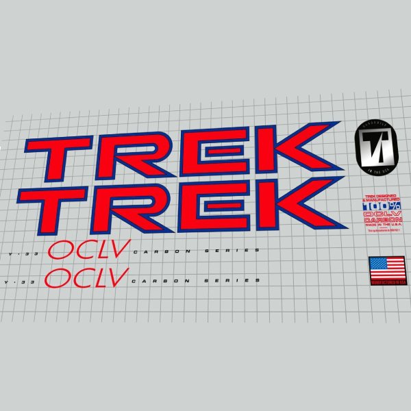 TREK(トレック)Y33 OCLVフレームステッカーセット(1996)