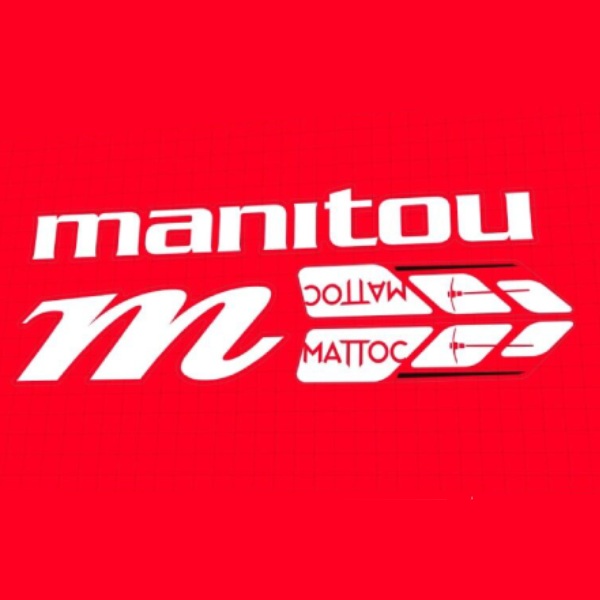 manitou(マニトウ)MATTOC(マトック)サスペンションフォークステッカーセット(ホワイト)