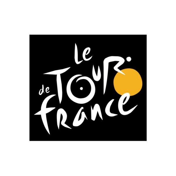 TOUR de France(ツールドフランス)ロゴステッカー(ブラック/ホワイトロゴ)