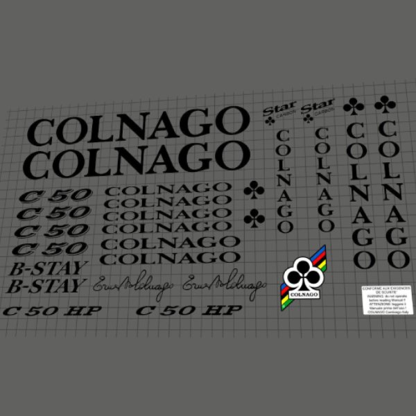 COLNAGO(コルナゴ)C50 HPフレームステッカーセット(2004/ブラック)